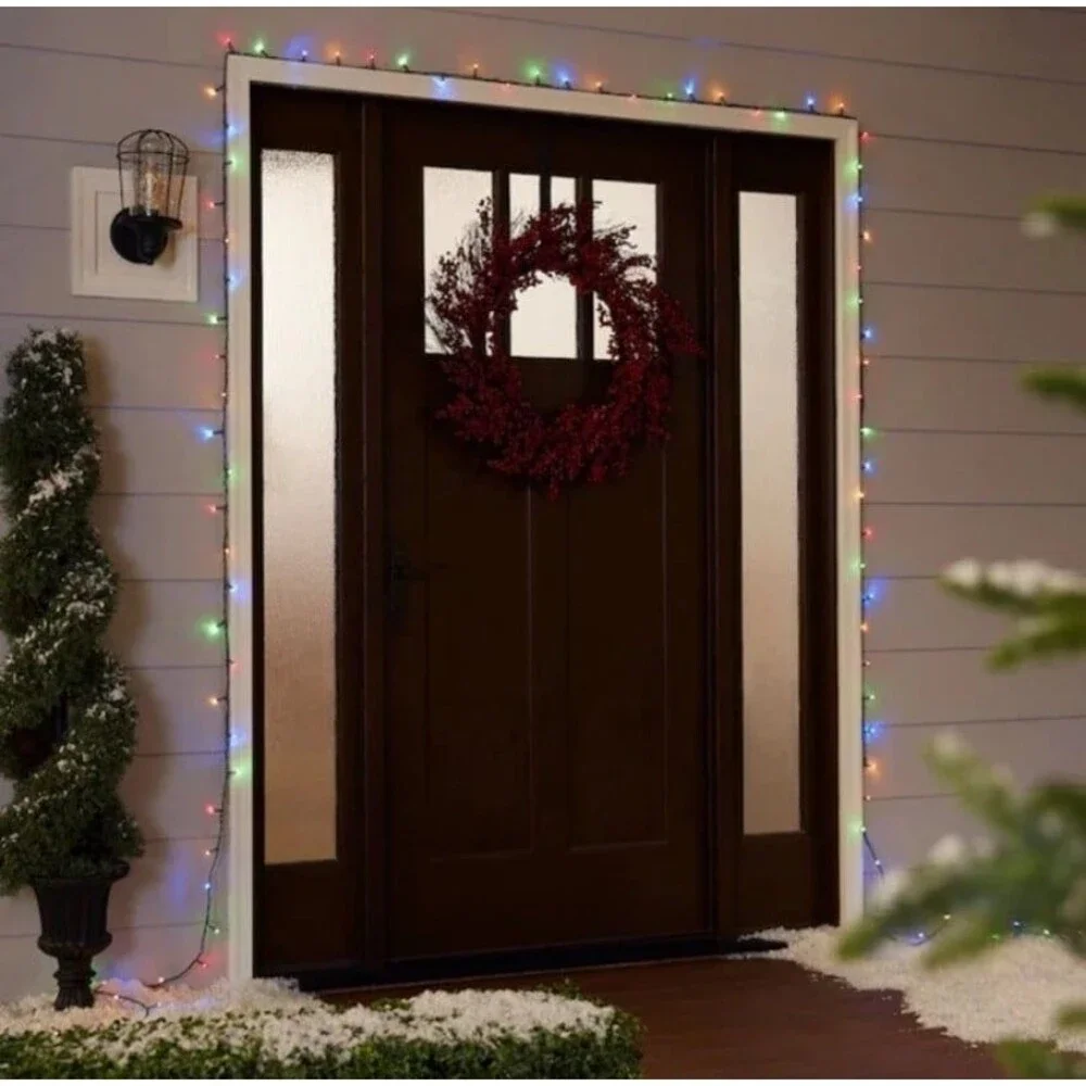 GE Color Changing LED String Lights White Wire 150 Ct 43.4-ft Multi-Function